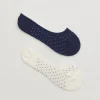 Store & Other Stories 2-Pack Footie Socks Ivory/Navy
