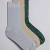 Outlet & Other Stories 3-Pack Socks Gift Set Lilac/Beige/Black