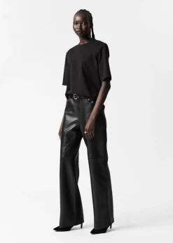 Sale & Other Stories Padded-Shoulder Cotton T-Shirt