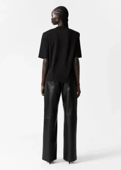 Sale & Other Stories Padded-Shoulder Cotton T-Shirt