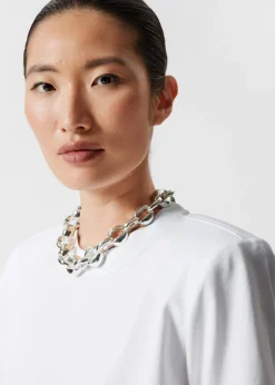 Sale & Other Stories Padded-Shoulder Cotton T-Shirt