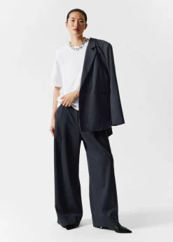 Sale & Other Stories Padded-Shoulder Cotton T-Shirt