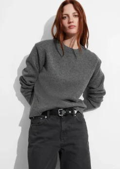 Best Sale & Other Stories Padded-Shoulder Merino Jumper