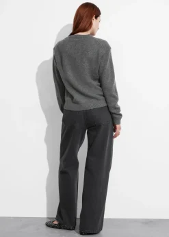 Best Sale & Other Stories Padded-Shoulder Merino Jumper