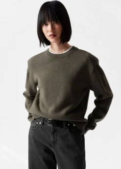 Best Sale & Other Stories Padded-Shoulder Merino Jumper