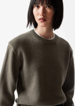 Best Sale & Other Stories Padded-Shoulder Merino Jumper