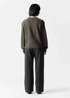 Best Sale & Other Stories Padded-Shoulder Merino Jumper