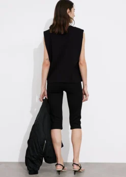 New & Other Stories Padded-Shoulder Tank Top