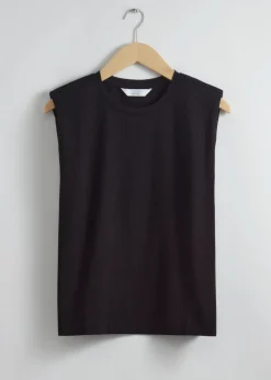 New & Other Stories Padded-Shoulder Tank Top