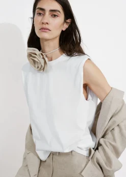 New & Other Stories Padded-Shoulder Tank Top