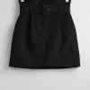 Flash Sale & Other Stories Paperbag Waist Mini Skirt Black