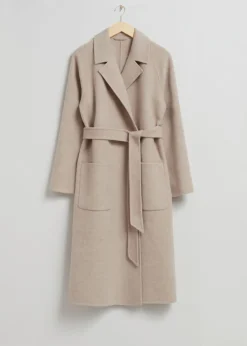 Store & Other Stories Patch Pocket Belted Coat