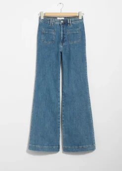 New & Other Stories Patch-Pocket Bootcut Jeans
