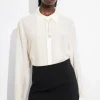 Best & Other Stories Pintuck-Detailed Silk Shirt