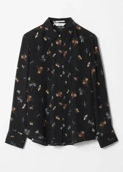 Best & Other Stories Pintuck-Detailed Silk Shirt