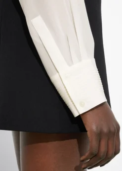 Best & Other Stories Pintuck-Detailed Silk Shirt