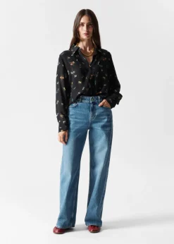 Best & Other Stories Pintuck-Detailed Silk Shirt