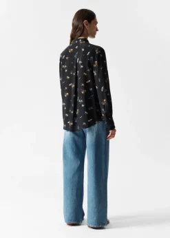 Best & Other Stories Pintuck-Detailed Silk Shirt