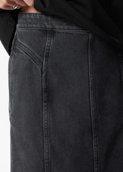 Cheap & Other Stories Pleated Denim Maxi Skirt