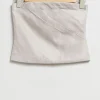 Flash Sale & Other Stories Pleated Detail Tube Top Light Grey