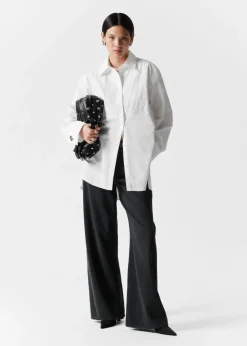 Flash Sale & Other Stories Pleated Shirt White