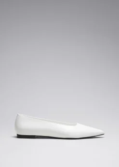 Discount & Other Stories Point-Toe Ballet Flats