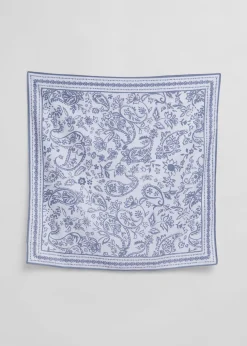 Shop & Other Stories Printed Scarf Indigo/Ivory