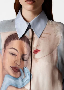 Outlet & Other Stories Printed Shirt Face Print