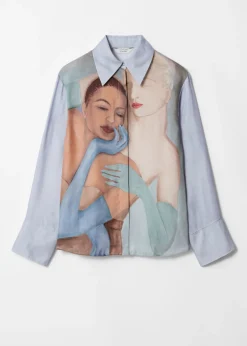 Outlet & Other Stories Printed Shirt Face Print