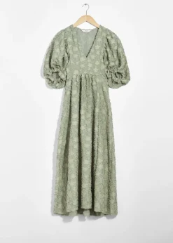 Cheap & Other Stories Puff-Sleeve Maxi Dress