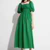Online & Other Stories Puff-Sleeve Midi Dress
