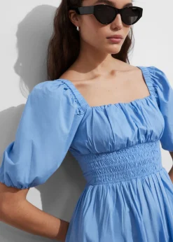 Online & Other Stories Puff-Sleeve Midi Dress