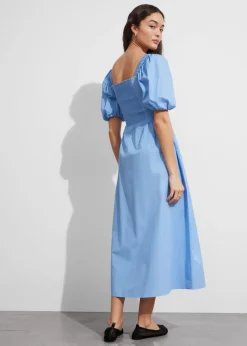 Online & Other Stories Puff-Sleeve Midi Dress