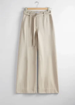New & Other Stories Relaxed Belted Trousers