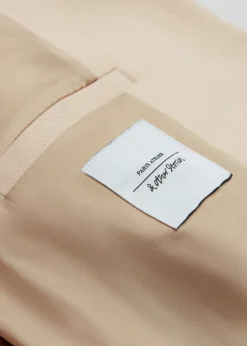 Fashion & Other Stories Relaxed Cropped Pea Coat Light Beige