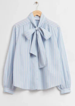 Shop & Other Stories Relaxed Lavallière-Neck Blouse