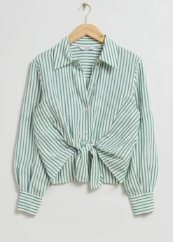 Sale & Other Stories Relaxed Tie Knot Shirt