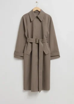 Cheap & Other Stories Relaxed Trench Coat Mole