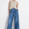 Fashion & Other Stories Relaxed Wide Jeans Bright Blue