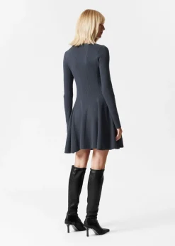 Hot & Other Stories Rib Knit Mini Dress