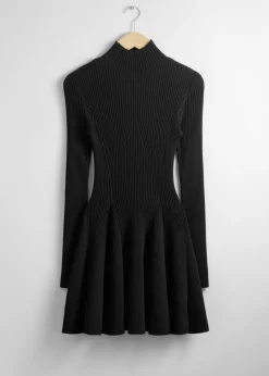 Hot & Other Stories Rib Knit Mini Dress