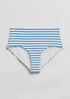 Flash Sale & Other Stories Ribbed Bikini Bottoms Dusty blue/Egret
