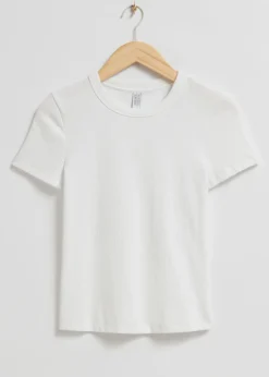 Best Sale & Other Stories Ribbed Cropped T-Shirt
