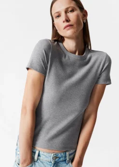 Best Sale & Other Stories Ribbed Cropped T-Shirt