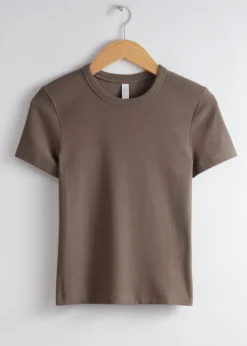 Best Sale & Other Stories Ribbed Cropped T-Shirt
