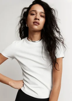Best Sale & Other Stories Ribbed Cropped T-Shirt