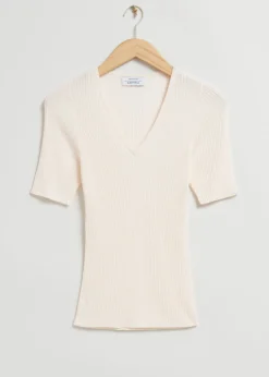 Discount & Other Stories Ribbed T-Shirt