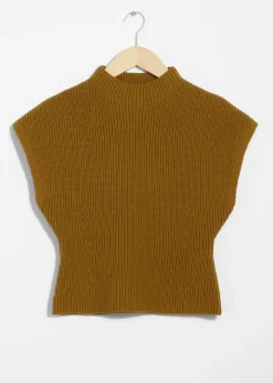 Best Sale & Other Stories Rib-Knit Mock-Neck Vest