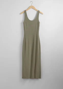 Fashion & Other Stories Rib-Knit Tank Midi Dress