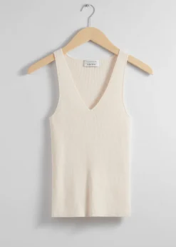 Store & Other Stories Rib-Knit Top